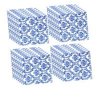 UTHCLO 80 Sheets Blue and White Porcelain Printed Paper Napkins for Party and Wedding Dinner Napkins with Festive Design Lightweight and Portable Holiday Table Supplies