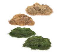 UTHCLO 80G Artificial Static Grass Set for Model Train Scenery, Miniature Diorama Simulation Grass 8Mm Spring Green, Summer Green, Autumn Yellow, Winter Brown for Railway Landscape and