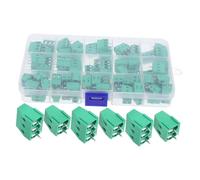 UTHCLO 80pcs Screw Terminal Block Connector with -pin Wire Terminals Wide Temperature Resistance Firm Wire Locking for Stable Power Transmission Fast Installation for Electrical