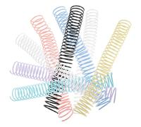 UTHCLO 8Pcs 35Mm Plastic Spiral Binding Coils Wire Binding Spines for Notebooks Loose Leaf Binders Office School Document Organization Rings