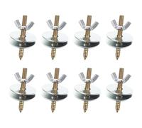 UTHCLO 8pcs Bird Cage Screw Kit M6x50 with Flat Washers, Hamster and Chinchilla Springboard Fixing Screws for Pet Cage Accessories and Breeding Box Maintenance