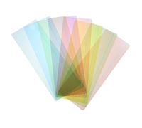 UTHCLO 8Pcs Colored Overlay Bookmarks for Guided Reading PVC Visual Tracking Rulers for Students Enhance Focus Reduce Visual Stress in