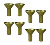 UTHCLO 8pcs Metal Backflow Incense Holder Multipurpose Cone and Stick Burner Base for Aromatherapy Yoga and Home Decor Metal Incense Burner Supply for Party and Everyday Use