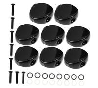 UTHCLO 8pcs Metal Button Head Tuning Peg Buttons for Guitar Tuners Acoustic Guitar Accessories Replacement Peghead Knobs for Instrument Tuners