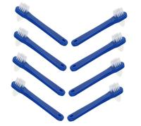 UTHCLO 8pcs Mini Denture Toothbrush Stiff Brush Plaque Off for Braces Cleaning Portable