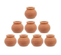 UTHCLO 8pcs Mini Terracotta Succulent Flower Pots Small round Clay Planters for Desktop and Windowsill Nursery, Tiny Cactus Pots Suitable for Indoor Gardening