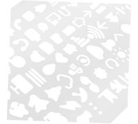 UTHCLO 8Pcs Multi-Function Plastic Letter Stencils Reusable Painting Templates for Craft DIY Scrapbook Art Supplies