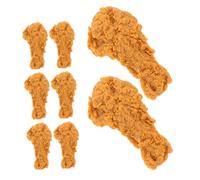 UTHCLO 8pcs Simulated Chicken Leg Model Fake Drumstick Artificial Faux Meat for Restaurant Food Display Props Photography Kitchen Table Decor