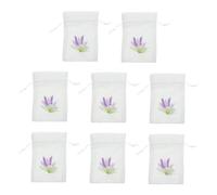 UTHCLO 8pcs Small Lavender Sachet Drawstring Bags for Dried Flowers Compact Empty Pouches for Home Decor Party Favors DIY Crafts Secure Aromatic Storage