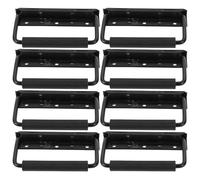 UTHCLO 8pcs Spring Loaded Iron Toolbox Handles Foldable Recessed Pulls with Grip Heavy Duty Cabinet Case Handles for Storage Boxes