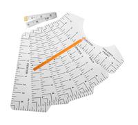 UTHCLO 8pcs Transparent PVC T-shirt Ruler Guide for Sewing Alignment with Tape Measure and Marker Flexible Accurate Measurement Tool Kit for Heat Press Quilting and Craft Design Centering