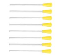 UTHCLO 8pcs Triangle Iron Mallets Set for Percussion Instruments, Metal and Plastic Construction, Good Tone, Not Easy to Crack, for Musical Education and Early Childhood Learning