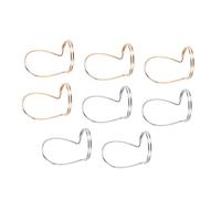 UTHCLO 8Pcs Ultra-thin Finger Picks for Guitar and Bass Metal Thumb and Index Ring Picks Lightweight and Comfortable Fit for Folk Classical Banjo Mandolin Gold Silver