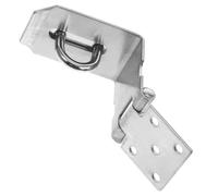 UTHCLO 90-Degree Right-Angle Lock Hasp Shed Latch 304 Stainless Steel Secure and Tight Lock Built to Last Silver Finish for Cabinet and Shed Doors