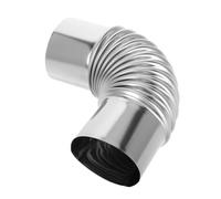 UTHCLO 90degree Fireproof Chimney Pipe Insulation Mesh Elbow Tankless Water Heater Vent Pipe Tent Stove Adapter Stainless Steel Flue Connector