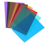 UTHCLO 9pcs Light Diffuser Film Color Gels Pvc Material High Light Transmission Stable Color Temperature Multi Filters for Converting Regular LED Garage Floods into Christmas