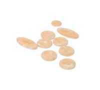 UTHCLO 9pcs Saxophone Key Button Inlays Set Light Yellow Shell Material for Alto Tenor Soprano Saxophones Lightweight Decorative Accessories