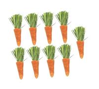 UTHCLO 9Pcs Small Animals Chew Carrots Teething Sticks for Hamsters Rabbits Small Pet Teeth Grinding to Reduce Boredom and Promote Healthy Molar Care