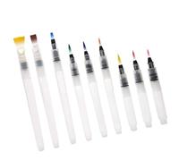 UTHCLO 9PCS Water Brush Pen Set with Nylon Tips Watercolor Brush Pens in 120mm 155mm 190mm Lengths for Water Soluble Painting for Artists and Beginners
