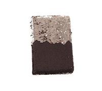 UTHCLO A5 Sequin Notebook Black and Silver Reversible Cover Personalised Travel Diary Journal Diary Book