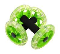 UTHCLO Ab Roller Wheel Double Wheel Abdominal Workout Roller, Pp and Sponge, Green, Synchronized Dual Hand Grip, Smoother Rolling, for At-home Exercise the Living Room, Men and Women