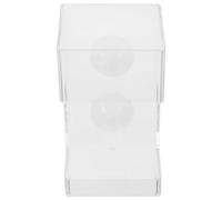 UTHCLO Acrylic Fish Feeder Tray with Suction Cup Square Feeding Tube for Aquarium Fish and Shrimp Anti-drift Submersible Worm Dish Feeder