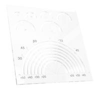UTHCLO Acrylic Quilting Template Set Quilting Ruler Five-petal Flower Pattern Scales Cutting Shapes for Craft