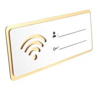 UTHCLO Acrylic Wifi Password Sign with Erasable Feature and Unique Design for Home and Scenic Spot Decoration Wireless Network Display Board