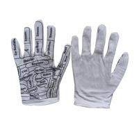 UTHCLO Acupressure Massage Gloves with Elastic Breathable Design Reusable Hand Covers for Seniors and Therapists Printed Reflexology Points for Foot Hand and Back Massage Suitable for