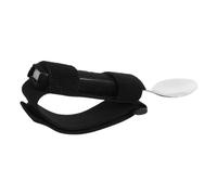 UTHCLO Adaptive Eating Utensils for Elderly Stainless Steel Offset Spoon with Holder Strap for Disabled Adults -Feeding Cutlery for Rehabilitation Training