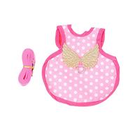 UTHCLO Adjustable Chicken Harness with Polyester Leash for Hens and Roosters Comfortable Pet Vest for Walking and Outdoor Use Pink Dot Autumn Winter Poultry Accessory