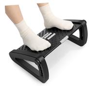 UTHCLO Adjustable Ergonomic Foot Stool Under Desk with Massage Roller Non-Slip Base Sturdy Plastic and Iron Construction Space-Saving Office Footrest for Comfortable Sitting