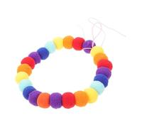 UTHCLO Adjustable Rainbow Woolen Yarn Pet Collar for Cats and Puppies Soft Breathable Dog Necklace with Cozy Pom Pom Safe Comfortable Accessory for Indoor Outdoor Use