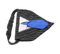 UTHCLO Adjustable Small Blue Stripe Dog Bandana Collar, Triangle Pet Scarf Bib for Drool Protection, Puppy Accessory for Daily Wear and Photography