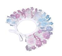 UTHCLO Adjustable Wear-resistant Lace Pet Collar with Heart Bowknot Decorative Cat and Dog Neck Scarf for Daily Wear Weddings Parties Comfortable Purple