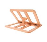 UTHCLO Adjustable Wooden Laptop Stand Riser with Ventilated Beech Wood Platform for Desktops - Elevated Holder for Laptops to 16" - Multi-level Height and Angle for Home and Office Use