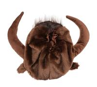 UTHCLO Adorable Brown Pet Headwear Creative Dog Headdress Plush Polyester Comfortable to Wear Avoids Scratching for Party Costume Accessories
