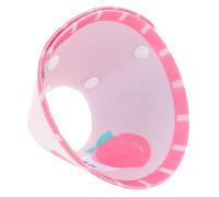 UTHCLO Adorable Peach Felt Pet Cat Protective Collar S Lightweight Anti-scratch Neck Ring for Period Relieves Discomfort Cat Neck Decoration