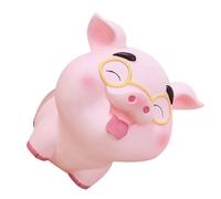 UTHCLO Adorable Piggy Bank Money Pot Large Vinyl Pig Shape Coin Container for Boys Desktop Decor Birthday Christmas Easy to Clean with Ample Capacity