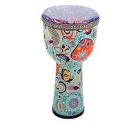 UTHCLO African Style Hand Drum PVC Percussion Instrument for Beginners Lightweight Portable Djembe for Adults and Multi-use Music Instrument for Playing and Performing