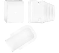 UTHCLO Air Conditioner Line Set Cover 4pcs Protection Sleeve Kit with Direct Cover, Wall Pass-Through, Tail Connector, and 65cm Flexible Hose for Mini Split Units