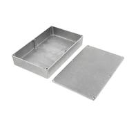 UTHCLO Aluminium Guitar Pedal Enclosure Silver Polished Surface Sturdy Replacement Stomp Box Effect Enclosure for Guitar Accessories Musical Instrument Use