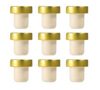 UTHCLO Aluminum Wine Bottle Stoppers 9Pcs 29Mm Gold Sealing Plugs for Red Wine Beer and Mineral Water Bottles