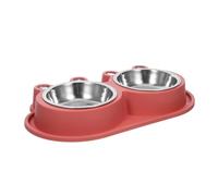 UTHCLO Ant-ant Moat Small Pet Bowl Double Stainless Steel Food Water Feeder Non-spill Outdoor Dog Cat Bowl with Nonslip Base for Puppies Kittens Medium Pets