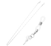 UTHCLO Anti-lost Earphone Lanyard and Eyeglass Chain for, Silver Pearl Decorative Anti-slip Neck Strap, Multifunctional Glasses Holder for Travel and Daily Use