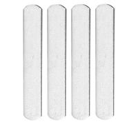 UTHCLO Anti-rust Stainless Steel Plates with Smooth Polishing 4 Pcs Rounded Shape 0.2kg Each for Weighted Vest and Leg Straps for Weighted Training and Fitness Exercise