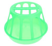 UTHCLO Anti-spatter Plastic Poultry Feeder Trough for Chickens Ducks Geese, round Livestock Feeding Container Suitable for Farm and Backyard Use