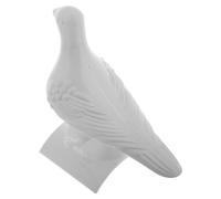 UTHCLO Antique Style White Resin Pigeon Roof Ornament, Classical Chinese Faux Bird Figurine for Roof Decoration, Small Plastic Dove Statue Suitable for Garden and Architectural Display