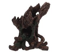 UTHCLO Aquarium Driftwood Simulation Tree Hollow Cave Decoration Resin Fish Tank Shelter Betta Fish Hiding Ornament for Terrarium and Reptile Habitat