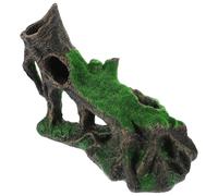 UTHCLO Aquarium Hollow Tree Hole Habitat Decor Artificial Tree Root Fish Tank Hideout Shelter for Fish and Shrimp Breeding Reptile Habitat Random Style